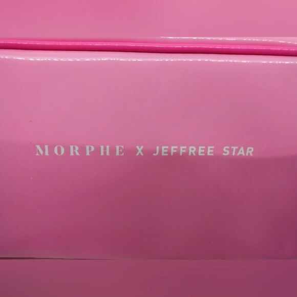 Morphe x Jeffrey Star Makeup Bag Cosmetic Case Patent Barbie Pink New - Picture 2 of 10